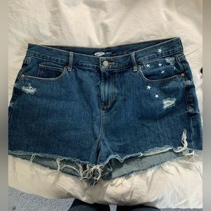 2/$25 - Old Navy Star Embroidered Denim Shorts
